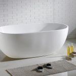 POSEIDON OLIVIA FREE STANDING BATHTUB NON-OVERFLOW GLOSS WHITE