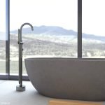 FIENZA FC12 JADA FREESTANDING CONCRETE BATH 1500 CONCRETE GREY