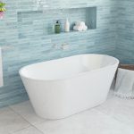 FIENZA FR71 AUSTIN FREESTANDING ACRYLIC BATH 1500/1700 GLOSS WHITE