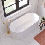 FIENZA FR711 ELEANOR FREESTANDING ACRYLIC BATH 1500/1700 GLOSS WHITE