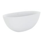 FIENZA ST28 SASSO FREESTANDING STONE BATH 1500/1650 MATTE WHITE