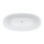 FIENZA ST28 SASSO FREESTANDING STONE BATH 1500/1650 MATTE WHITE