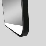 AQUAPERLA LM-BK-2SL7080 RECTANGULAR FRAMED LED MIRROR 700X800MM MATTE BLACK