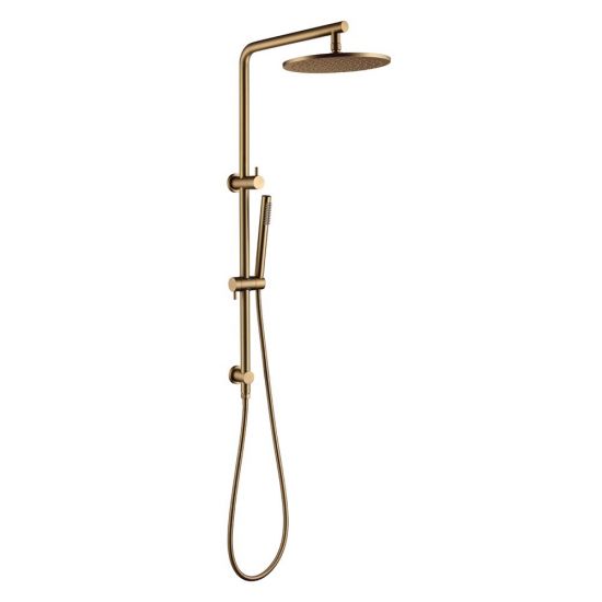 AQUAPERLA BUYG2128-A.SH-10 ROUND 10" SHOWER STATION TOP WATER INLET BRUSHED YELLOW GOLD