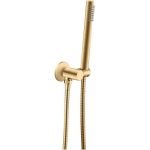 AQUAPERLA BUYG2131.SH ROUND HAND SHOWER RAIL WITH HANDHELD SHOWER BRUSHED YELLOW GOLD