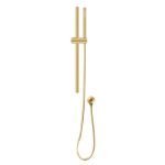 AQUAPERLA BUYG2147-1.SH ROUND SHOWER RAIL WITH HANDHELD SHOWER BRUSHED YELLOW GOLD