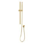 AQUAPERLA BUYG2147-1.SH ROUND SHOWER RAIL WITH HANDHELD SHOWER BRUSHED YELLOW GOLD