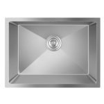 AQUAPERLA CH5844R.KS 1.2MM STAINLESS STEEL SINGLE BOWL KITCHEN/LAUNDRY SINK 580X440X230MM CHROME