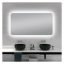 AQUAPERLA LM-LDE1580 CURVED RIM RECTANGLE BACKLIT LED MIRROR 1500x800MM