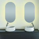 AQUAPERLA LM-LDO-1 OVAL BACKLIT LED MIRROR 500X1000MM