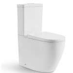 POSEIDON KDK027R ELVERA AMBULANT RIMLESS TOILET SUITE GLOSS WHITE