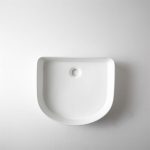 UDBK FL-04 FLUTED ARCH ABOVE COUNTER BASIN WHITE