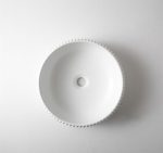 UDBK FL-02 FLUTED ROUND ABOVE COUNTER BASIN WHITE