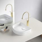 UDBK FL-04 FLUTED ARCH ABOVE COUNTER BASIN WHITE