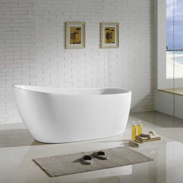 POSEIDON HAMITON FREE STANDING BATH GLOSS WHITE