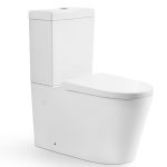POSEIDON KDK002R STELLA RIMLESS TOILET SUITE GLOSS WHITE