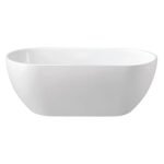 UDBK OVAL-BTH FREE STANDING EGG SHAPE BATHTUB GLOSS WHITE