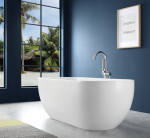 UDBK OVAL-BTH FREE STANDING EGG SHAPE BATHTUB GLOSS WHITE