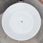 POSEIDON SB780-1500 SUNSHINE GROOVE ROUND FREE STANDING BATH WHITE