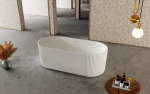 UDBK VG-BTH V-GROOVE FREE STANDING BATHTUB MATTE WHITE