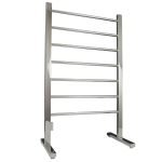 RADIANT FSTR01 ROUND FLOOR STANDING HEATED LADDER TOWEL RAIL 600X1000MM MIRROR POLISHED