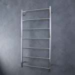 RADIANT LTR01-600 ROUND NON-HEATED LADDER TOWEL RAIL 600X830MM MIRROR POLISHED