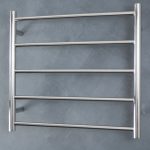 RADIANT LTR03-600 ROUND NON-HEATED LADDER TOWEL RAIL 600X550MM MIRROR POLISHED