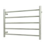 RADIANT 12V-RTR03 LOW VOLTAGE ROUND HEATED LADDER TOWEL RAIL 750X550MM MIRROR POLISHED