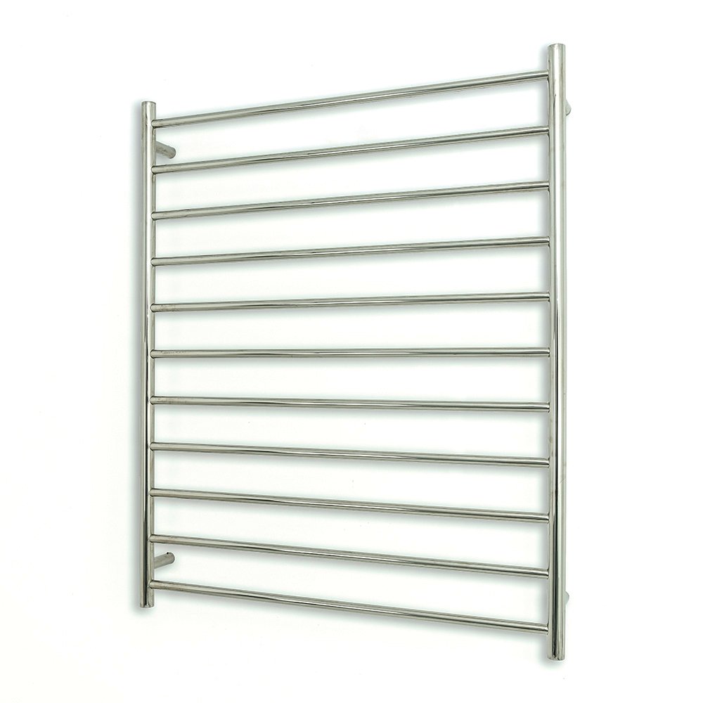 RADIANT RTR05 ROUND HEATED LADDER TOWEL RAIL 900X1100MM MIRROR POLISHED