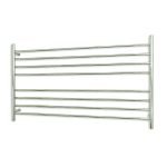 RADIANT RTR09 ROUND HEATED LADDER TOWEL RAIL 1300X750MM MIRROR POLISHED