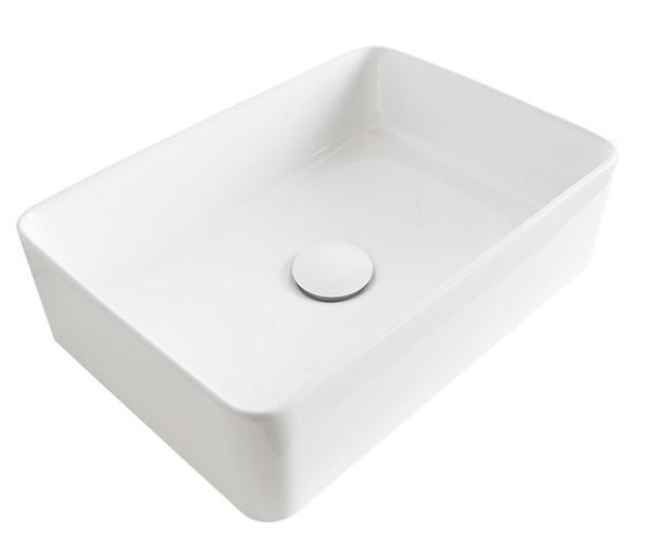 ADP TOPCSEL4028GW DELMA RECTANGLE ABOVE COUNTER BASIN GLOSS WHITE