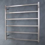 RADIANT SLTR01-800 SQUARE NON-HEATED LADDER TOWEL RAIL 800X830MM MIRROR POLISHED
