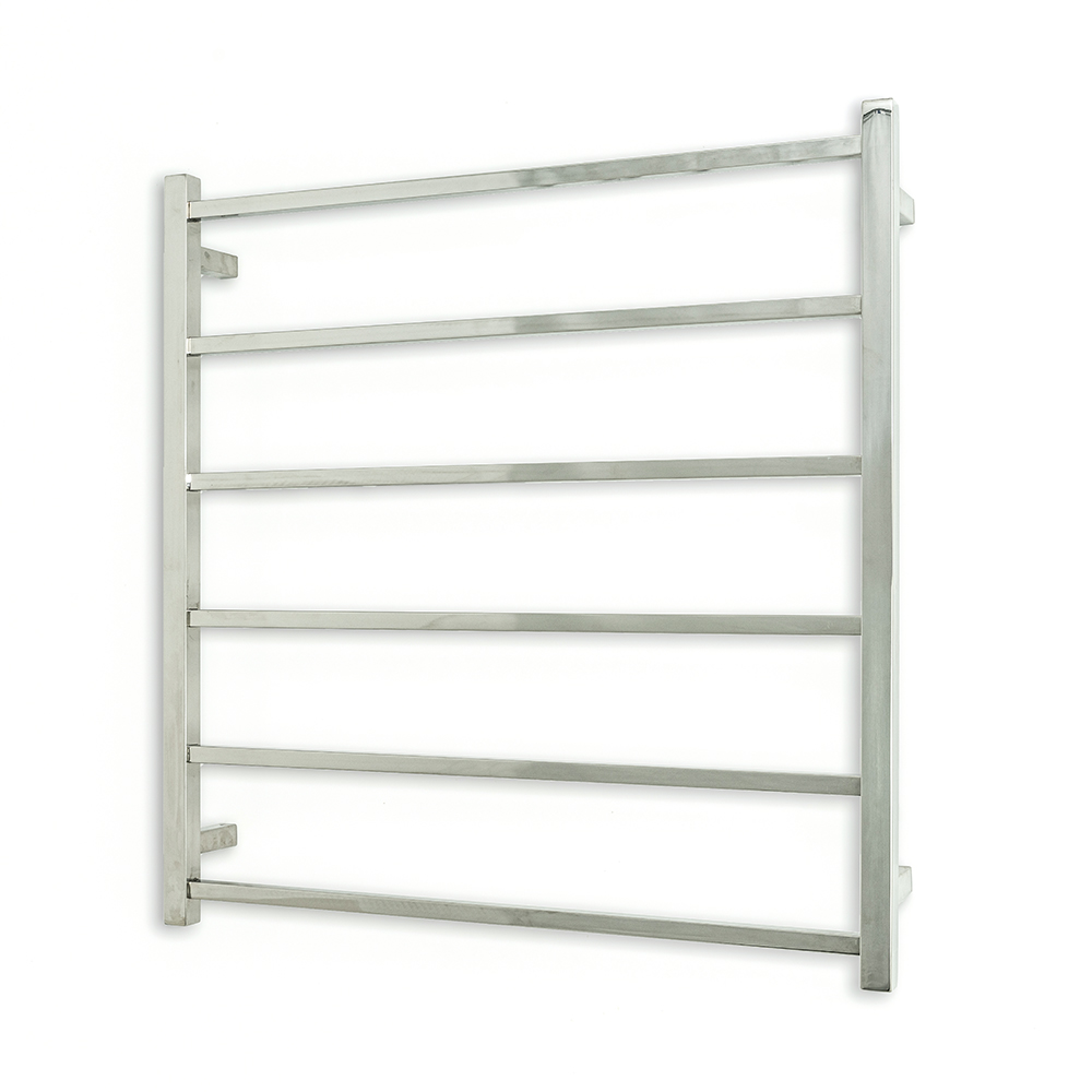 RADIANT SLTR01-800 SQUARE NON-HEATED LADDER TOWEL RAIL 800X830MM MIRROR POLISHED