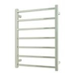 RADIANT 12V-STR01 LOW VOLTAGE SQUARE HEATED LADDER TOWEL RAIL 600X800MM MIRROR POLISHED