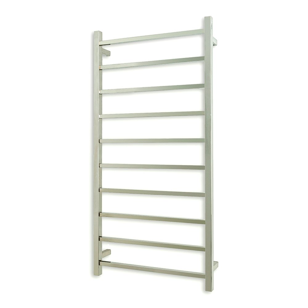 RADIANT STR02 SQUARE HEATED LADDER TOWEL RAIL 600X1200MM MIRROR POLISHED