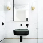 NOOD CO CU1-2 CUBE WALL HUNG SQAURE BASIN COLOURED