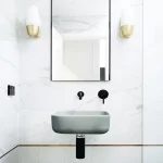 NOOD CO CU1-2 CUBE WALL HUNG SQAURE BASIN COLOURED