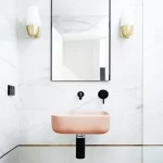 NOOD CO CU1-2 CUBE WALL HUNG SQAURE BASIN COLOURED