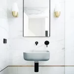 NOOD CO CU1-2 CUBE WALL HUNG SQAURE BASIN COLOURED