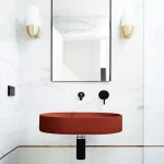 NOOD CO PL1-2 PILL WALL HUNG OVAL BASIN COLOURED