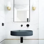 NOOD CO PL1-2 PILL WALL HUNG OVAL BASIN COLOURED