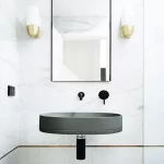 NOOD CO PL1-2 PILL WALL HUNG OVAL BASIN COLOURED