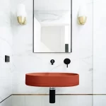 NOOD CO PL1-2 PILL WALL HUNG OVAL BASIN COLOURED