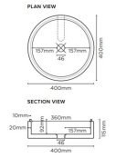 NOOD CO SC2-1 STEPP CIRCLE SURFACE MOUNT ROUND BASIN COLOURED