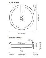 NOOD CO TB1-1 TUBB SURFACE MOUNT ROUND BASIN COLOURED