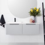 ADP ASHLEY WALL HUNG VANITY POLYURETHANE FINISH CABINET ONLY