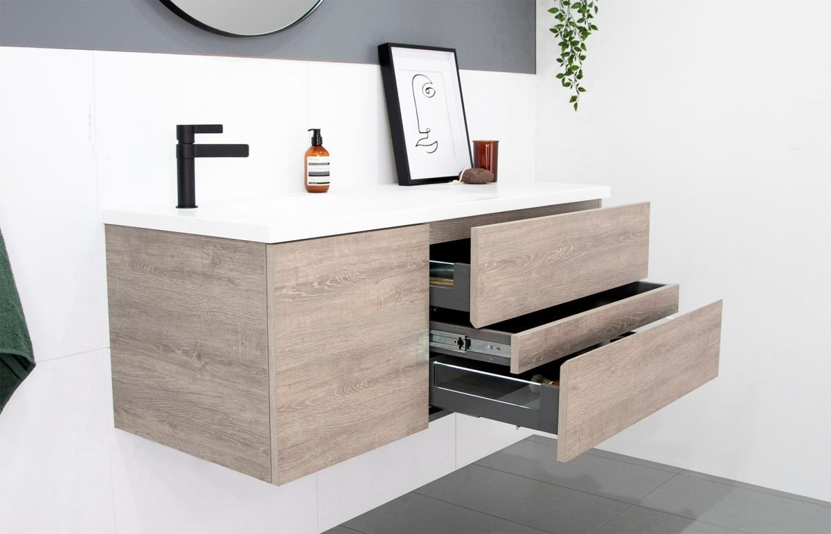 ADP DRIFT WALL HUNG VANITY WITH SOLID SURFACE TOP