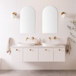 ADP GLACIER FULL DEPTH SLIM DOOR & DRAWER WALL HUNG VANITY CABINET ONLY