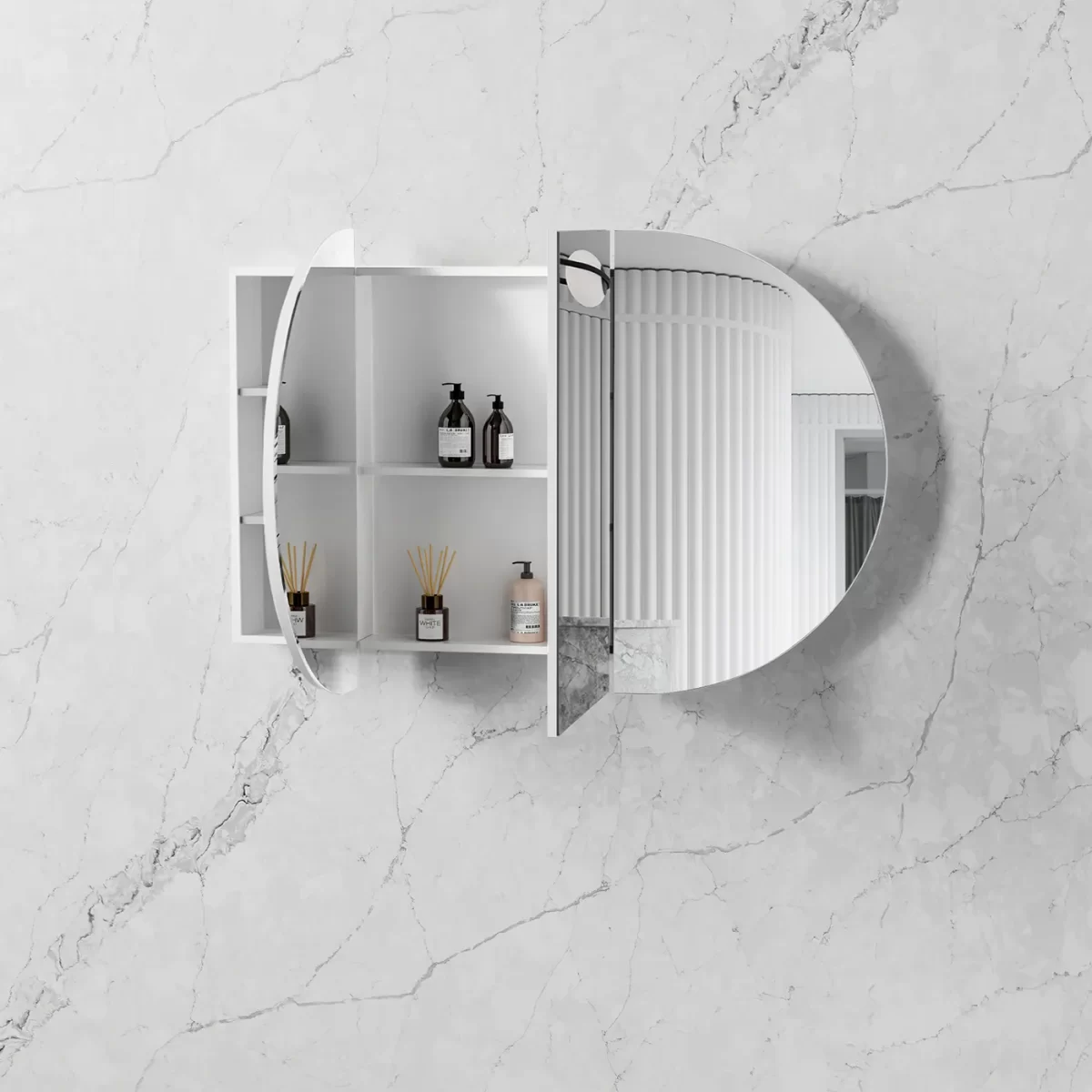 OTTI BOSV1590W BONDI SHAVING CABINET 1500 MATTE WHITE