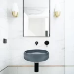 NOOD CO PC1-2 PRISM CIRCLE WALL HUNG ROUND BASIN COLOURED